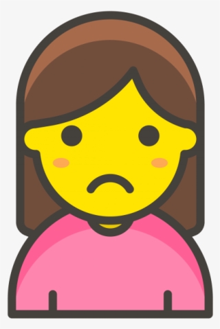Woman Frowning Emoji - Icone Corte De Cabelo