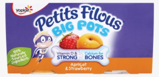 Yoplait Petits Filous Big Pots Apricot Strawberry 4 - Petits Filous Big Pots