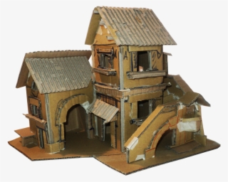 Cardboard Box House Model