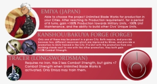Special Thanks To Type-moon Wiki For Civilopedia Info - Physical Fitness
