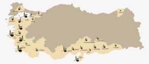 Turkey Olive Map - Kurden In Der Türkei