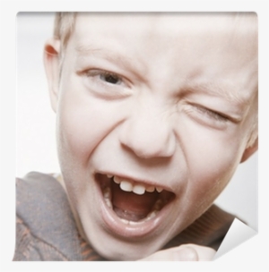 Portrait Of A Young Boy Screaming Wall Mural • Pixers® - Portrait