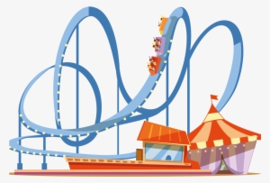 Svg Black And White Download Coney Island Universal - Roller Coaster Vector Png