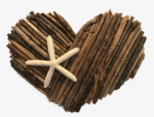 Driftwood Christmas Tree On Burlap With A Wood Backing - Wood