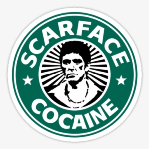 Cocaine, Scarface, And Starbucks Image - Starbucks Logo Png