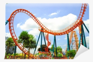 Roller Coaster 3d Png Roller Coaster Wall Mural - Six Flags Discovery Kingdom