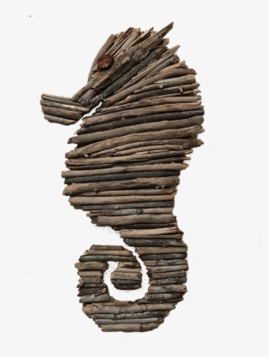 Driftwood Christmas Tree On Burlap With A Wood Backing - Driftwood