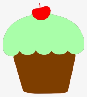 Orange Birthday Cupcake Clip Art - Cupcake Mint Clipart