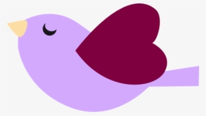 Bird Purple Windows - Cute Birds Clip Art