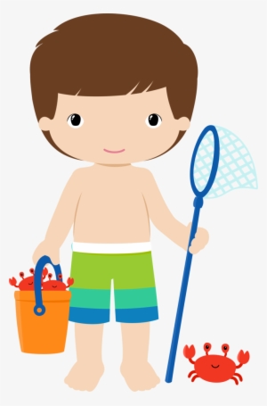 Clipart Swimming Little Boy - Pool Party Png Boy