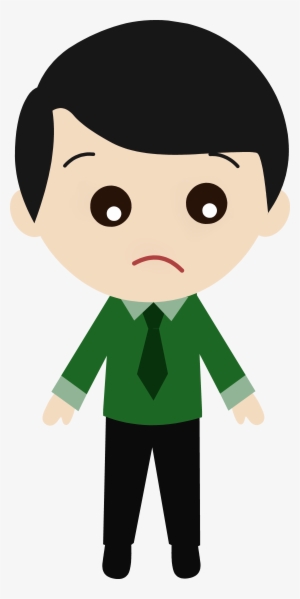 Black Hair Clipart Cute Boy - Boy Png