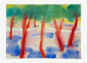 Cork Trees - Watercolor Painting