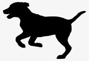 Silhouette, Dog, Doggy, Animal, Dog House, Pet, Run - Silueta De Un Perro