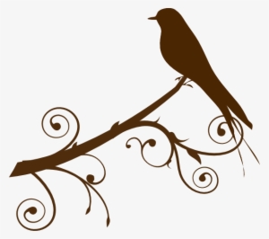 Free Vector Mockingbird Clip Art - Bird On Branch Clip Art