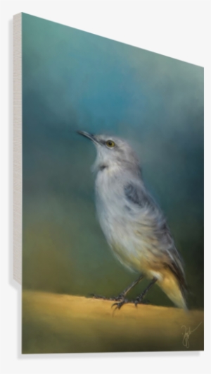 Mockingbird On A Windy Day Canvas Print - Lark