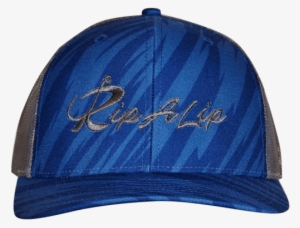Royal Streak W/charcoal Mess Back Rip A Lip Cap - Charcoal