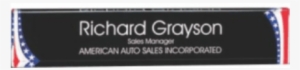 Patriotic Name Plate D241 - Acrylic Idea Fna-b Custom Freedom Award Nameplate (10"x2"x1"),