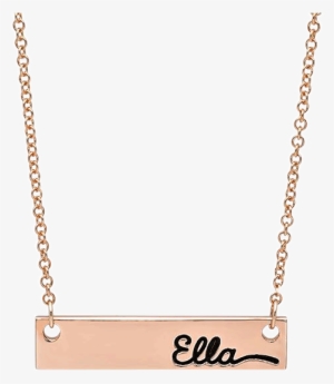 Name Plate Single Side Nameplate, Pendants - Yağmur Yazılı Isimli Kolye