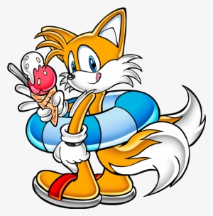 They Just Have Oval-ish Lumps With No Features On Them - Tails Sonic Adventure Art