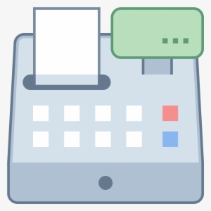 The Image Depicts A Cash Register With A Drawer That - Icones De Caixa Registradora Png