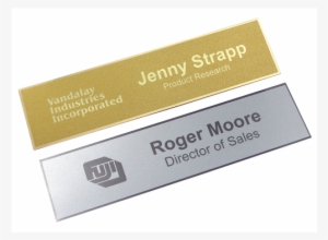 Laserfrost 2" X 8" Nameplate - Nameplate