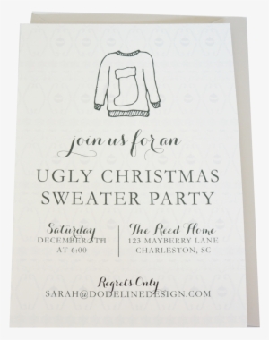 Ugly Sweater Party Invitation Holiday Christmas Party - Christmas Jumper
