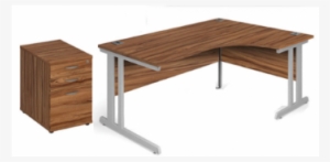 Aspire Ergonomic Office Desk And Pedestal Bundle - Desk