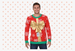 Christmas Present, Sweater, Christmas, Ugly Christmas - Christmas Present Sweater H2011022