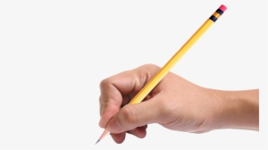 Mano Con Lapiz Png - Transparent Hand Holding A Pencil