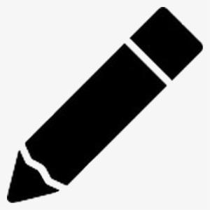 Lapiz Pencil Silueta Png Black Freetoedit - Pencil Icon Grey Png