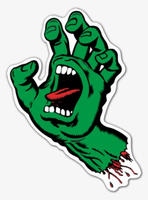 Stickers Skate Png - Santa Cruz Screaming Hand