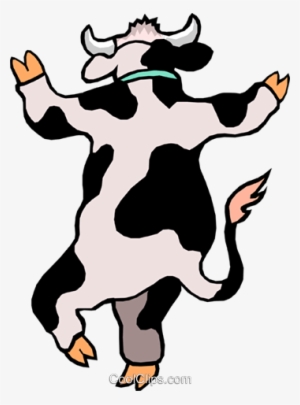 Caricatura De Vaca Libres De Derechos Ilustraciones - Dancing Cow