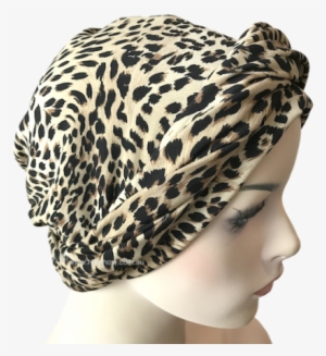 No-tie Headwrap Turban - Leopard