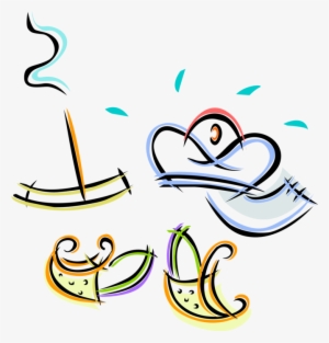 Vector Illustration Of East Indian Turban With Khussa