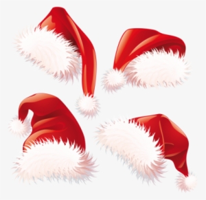 Cute Tabby Cat With Santa Hat Clipart Image - Free Santa Hat Png