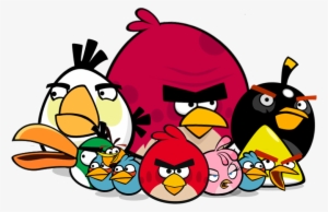 Get Your Game On - Angry Birds Family Png