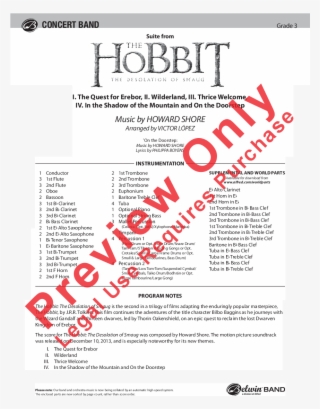 The Hobbit - Fire's Edge Sheet Music