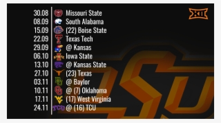 Oklahoma State Schedule Wallpaper - 2018 Oklahoma State Cowboys Football Schedule