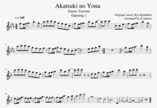 Akatsuki No Yona Sheet Music Composed By Original Artist - Akatsuki No Yona Piano Sheet