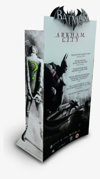 Batman Arkham City Fsdu 3/4 Back View Showing Curved - Poster
