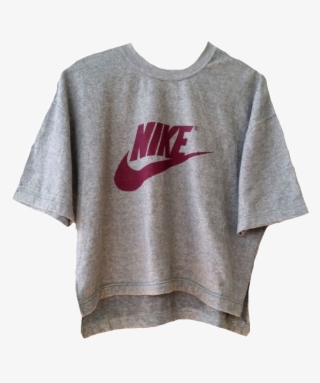Grey Red Nike Shirt Polyvore Moodboard Filler - Shirt