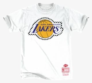 Los Angeles Lakers Checkered Filled Logo T-shirt