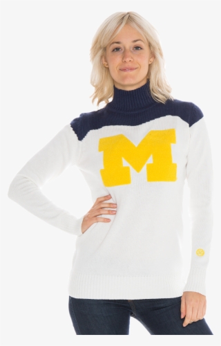 University Of Michigan Wolverines Women's Cheer Sweater - Portable Network Graphics