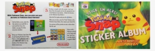 Pokemon Snap Sticker Album And Pokemon Snap Station - Pokemon Snap