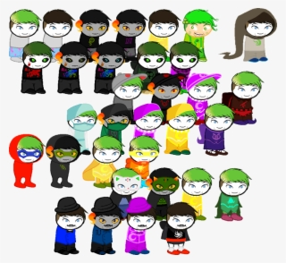 Jacksepticeye & Egos Homestuck Sprites - Ms Paint Adventures