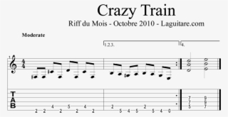 Crazy Train Par Benjamin Sertelon - Sheet Music