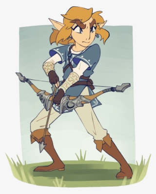 The Bf Link Zelda, Zelda Breath, Breath Of The Wild, - Cartoon