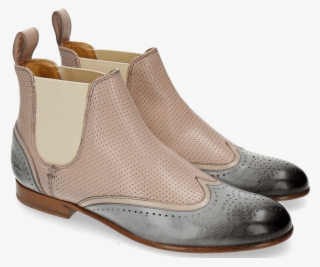 Ankle Boots Sally 19 Perfo Oxygen Nude Pale Rose Elastic - Leather