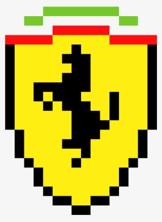 Ferrari - Ferrari Logo Pixel Art