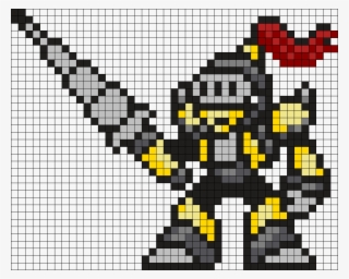 Mega Man Lightningman Lanceman Perler Bead Pattern - Visual Arts